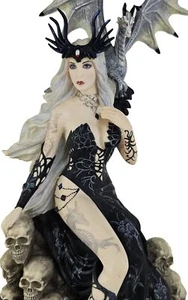 9 1/2" Mad Queen Nene Thomas Gothic Dragon Fantasy Statue Hand Painted - Picture 1 of 5