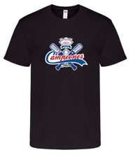 Charros de Jalisco Campeon T-Shirt Color Blanco, Azul, Negro Crew Neck