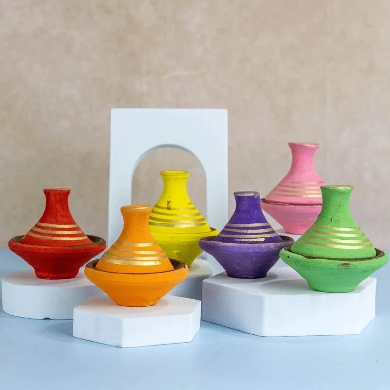 Rouge à lèvres Aker Fassi artisanal Naturel - Fait main au Maroc - Multicolore