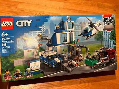 LEGO City Police Station with Van, Garbage Truck & Helicopter 60316 Building Set - Image 1 of 4