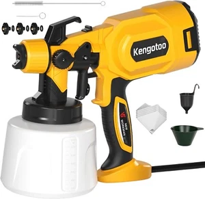 Paint Sprayer 850W HVLP Electric Spray Gun with 4 Nozzles and 3 Patterns, 1400ML - Picture 1 of 7