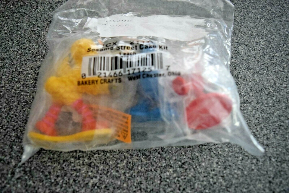 KIT DE DECORACIÓN DE PASTELES CALLE SÉSAMO SIN ABRIR ICX211C BIG BIRD ELMO COOKIE MONSTER Foto 1 de 1