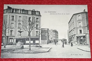 CPA 92 - LA GARENNE - Abords du Pont de la Gare - Foto 1 di 2