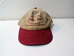 Vintage Poly-Set Utility Structural Systems verstellbare Trucker Snapback Mütze  - Bild 1 von 7