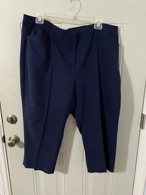 Ruby Rd Woman  Size 24w Navy Capris Pants G99 - Image 1 of 4