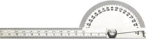 Head Degree Protractor with 150mm Graduated Arm Polish Finish Metal - Picture 1 of 6