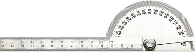 Head Degree Protractor with 150mm Graduated Arm Polish Finish Metal - Image 1 of 4