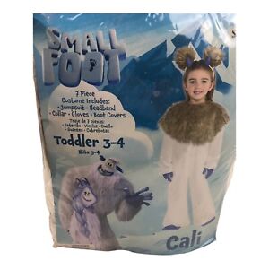 Small Foot Costume Cali Toddler Size 3-4 7 Piece Yeti Dress Up Cosplay