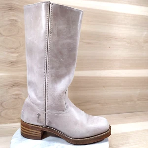 Vintage Frye Campus Boots Womens 9.5 M Light Purple 14L Square Toe RARE - Picture 1 of 13