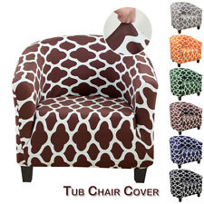 Spandex Tub Chair Slipcover Pub Club Sofa Covers Single Armchair Accent Chair AU