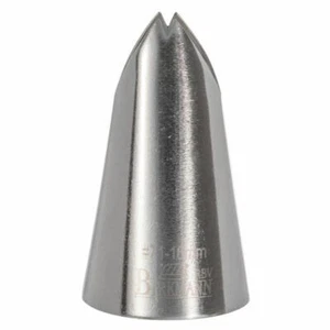 Birkmann beccuccio per foglie #71 beccuccio per siringa beccuccio per guarnire accessori da forno acciaio inox Ø 1,6 cm - Foto 1 di 2