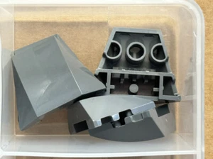 LEGO Parts - Dark Bluish Gray Wedge 4 x 3 Triple Curved - No 64225 - QTY 5 - Picture 1 of 1