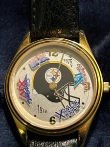PITTSBURGH STEELERS Super Bowl Watch Second Hand Movement New Battery - Picture 1 of 9