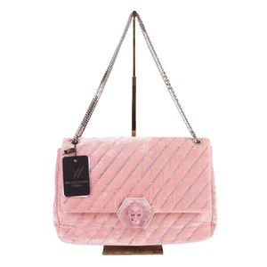 PHILIPP PLEIN Shoulder Bag Skull Crystal Samt Limitierte Luxus Tasche OP: 3600 € - Picture 1 of 17