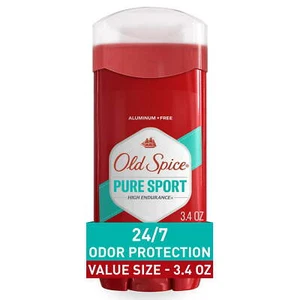 Old Spice Aluminum Free Men's Deodorant, High Endurance Pure Sport, 3.4 oz - Picture 1 of 4