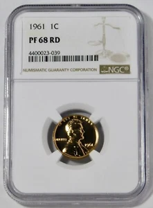 1961 Lincoln Cent High Grade! NGC Gem Proof 68 RD - Picture 1 of 2