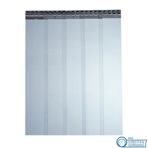 PVC Streifenvorhang Breite 0,85m "blau-transparent" Lamellen 200/2mm vormontiert - Bild 1 von 10