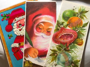Christmas Cards unique Vintage 5 Cards and Envelope Pack - Picture 1 of 3