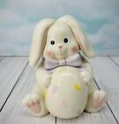 American Retro Ceramic Cookie Jar Candy Bunny Rabbit Easter Canister 2004