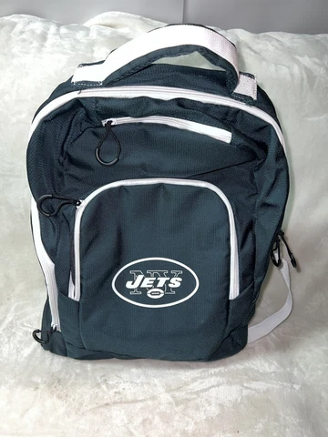 Lil Fan Green & White New York Jets NFL Diaper Bag Laptop Backpack With Pad Cover