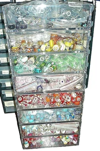 12 Bead s nach Wahl Großlochperlen ohne Armband Glas Schmuck Adventskalender - Bild 1 von 8