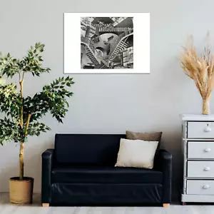 Póster con impresión de arte de relatividad M C Escher - Imagen 1 de 7