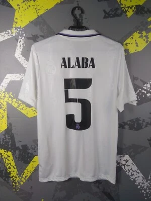 Alaba Real Madrid local camiseta de fútbol 2022 2023 Adidas joven talla XL 15-16Y ig93 Foto 1 de 4