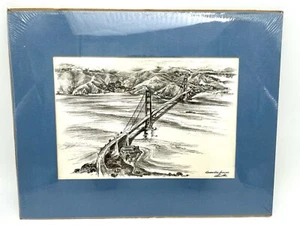 Alec Stern San Francisco "Golden Gate Splendor" Druck neu versiegelt & mattiert 11x14 - Bild 1 von 8