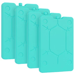 Juego de 4 baterías de refrigeración XXL de 780 ml 32x25 cm aptas para alimentos elementos de refrigeración nevera  - Imagen 1 de 9