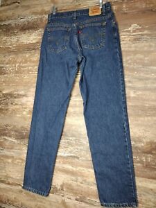 Vintage Levi's 550 Relaxed Fit Tapered Leg Jeans Size 12 L Blue EUC