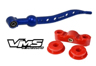 AZUL VMS RACING PALANCA DE CAMBIOS DE TIRO CORTO Y BUJES DE POLIURETANO F+R PARA HONDA CRX Foto 1 de 2