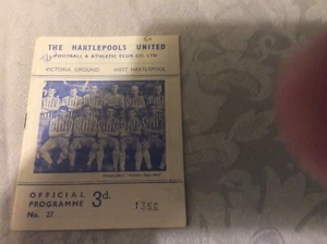 1962/3 HARTLEPOOLS UNITED V TRANMERE ROVERS DIV 4 7 - Picture 1 of 1