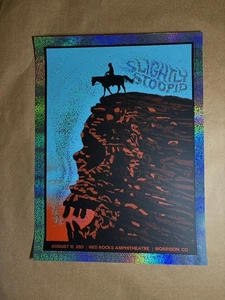 Póster de concierto Slightly Stoopid Red Rocks 2021 Morrison Foil concierto arte metano N2 - Imagen 1 de 4