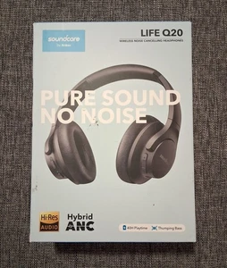 Soundcore Life Q20 Wirless Noise Cancelling Headphones By Anker - Picture 1 of 7