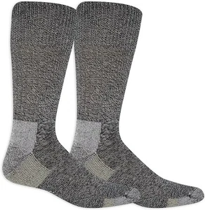 Dr. Scholl's Men's Advanced Diabetic Blisterguard Socks - 2 & 3 Pair Packs-CHAR - Picture 1 of 4