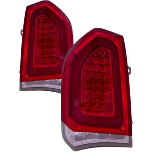 Tail lights Chrome Set Left Right Pair Fits 15-23 Chrysler 300 Sedan 4Dr - Picture 1 of 7