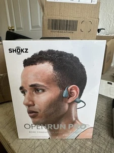 Auriculares deportivos Shokz OpenRun Pro conducción ósea oreja abierta azules NUEVO - Imagen 1 de 3