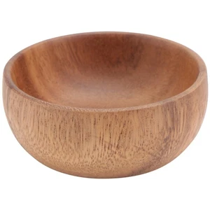 Bandeja para servir plato ensalada de madera de acacia bandejas para comer - Imagen 1 de 12