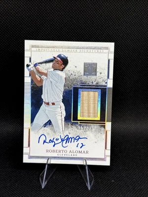 2025 Panini Impeccable Lumber Signatures Bat Patch Auto #ILS Roberto Alomar /25 - Image 1 of 2