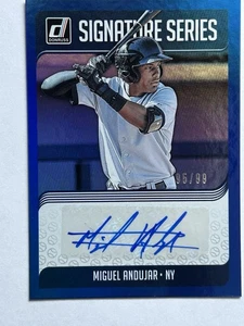 2018 Panini Signature Series Miguel Andujar RC # SS-MA (BLUE) 95/99 - Picture 1 of 12