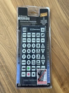 Emerson Jumbo Universal Remote TV VCR DVD Controls Up to 8 Devices, Big Buttons - Picture 1 of 2