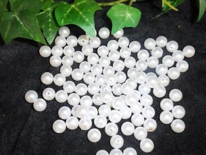 50 perlas 10mm blanco boda bautismo cumpleaños comunión - Imagen 1 de 1