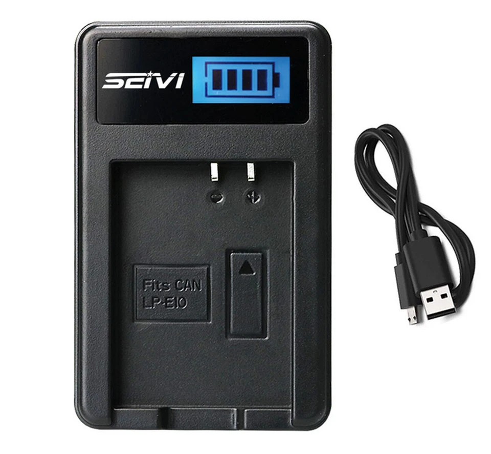 Cargador de batería para cámara digital Canon EOS 2000D, EOS 3000D, EOS 4000D SLR Foto 1 de 1