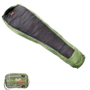 Schlafsack Duralight oliv/schwarz Mumienschlafsack Outdoor Camping 230 x 85 - Bild 1 von 3
