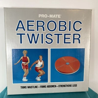 Vintage Pro-Mate Disco Twister Aeróbico Laranja Retrô Anos 80 Uso Doméstico Treino Novo Na Caixa - Imagem 1 de 4