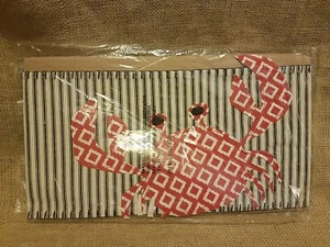 Mud Pie Pillow Wrap Pillow Ticking Red Crab - Picture 1 of 6
