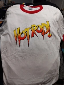 WWF WWE PRO WRESTLING TITAN SPORTS ROWDY RODDY PIPER HOT ROD T-SHIRT Medium Tee - Picture 1 of 12
