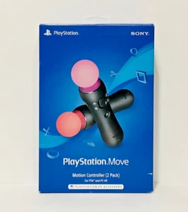 New Sony Playstation Move Motion Controller Accessory 2-Pack for PS4 & PS VR - Picture 1 of 1