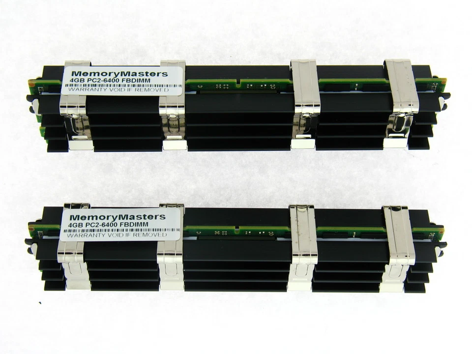 8GB KIT DDR2 800 MHZ ECC FBDIMM 2X4GB APPLE Mac Pro with Apple heat sinks 2RX4 - Image 1 of 1
