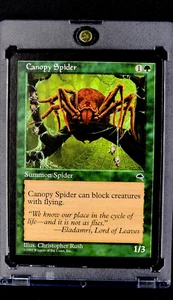 1997 MTG Magic The Gathering Tempest #217 Canopy Spider Green Vintage Card WOTC - Picture 1 of 11